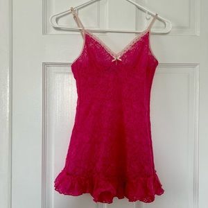 Pink Victoria’s Secret lingerie short dress